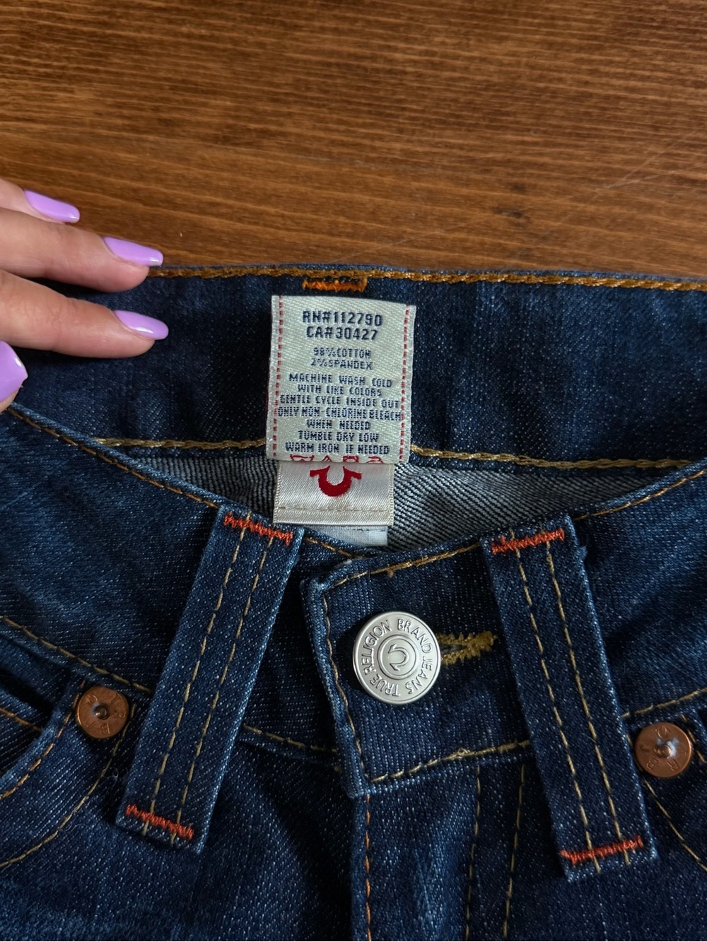 True Religion Dark Blue Jeans - Picture 2 of 5